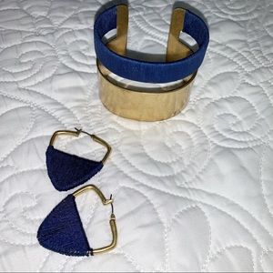 Lucky Brand cuff bracelet and earrings